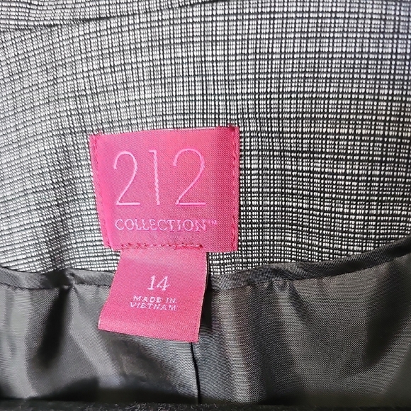 212 Collection Preppy Office NWT Size 14 Black Plaid Tailored One Button Blazer - Picture 2 of 8